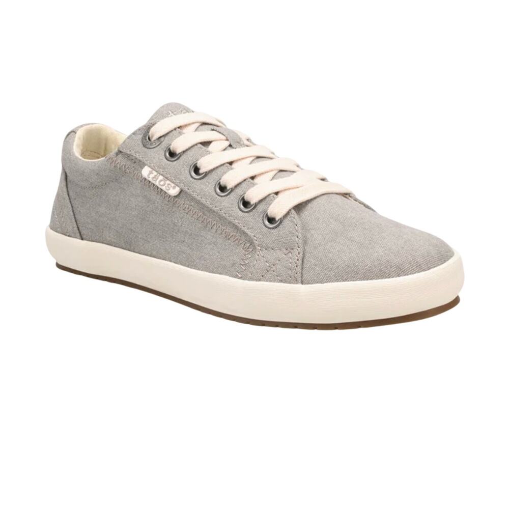 Taos Star Canvas Sneakers Gray Lace-Up Comfort Shoes Women's US 12
